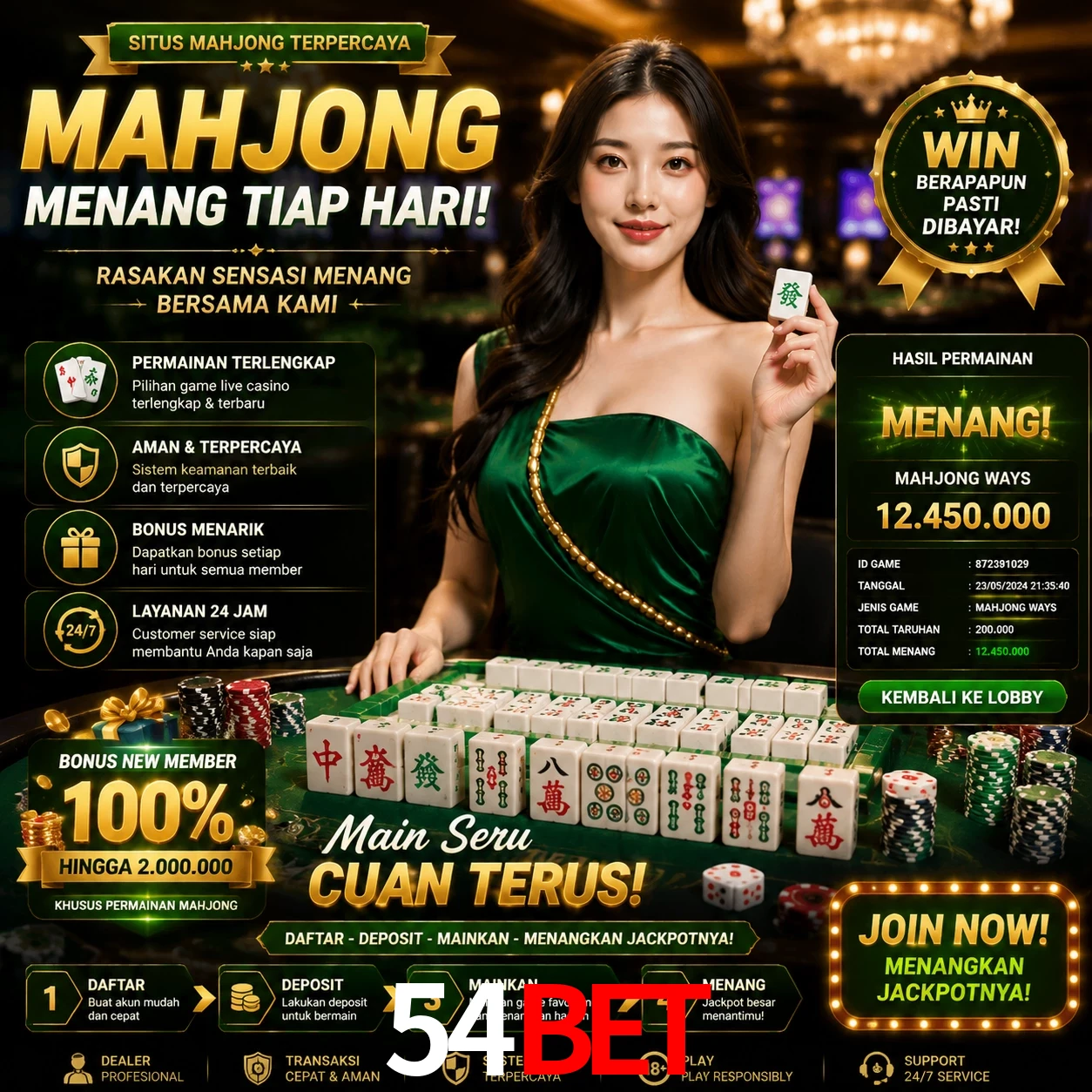 Cashback VIP 54bet - reembolso semanal